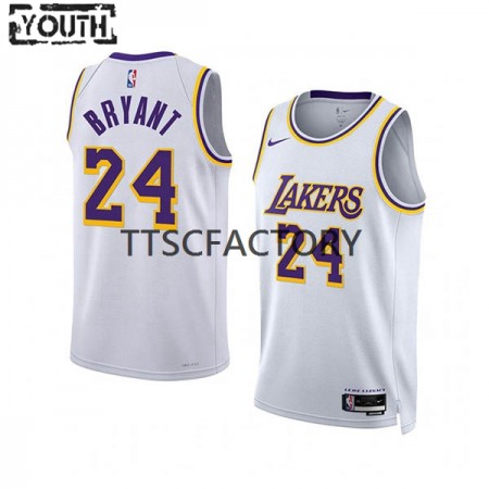 Kinder NBA Los Angeles Lakers Trikot Kobe Bryant 24 Nike 2022-23 Association Edition Weiß Swingman